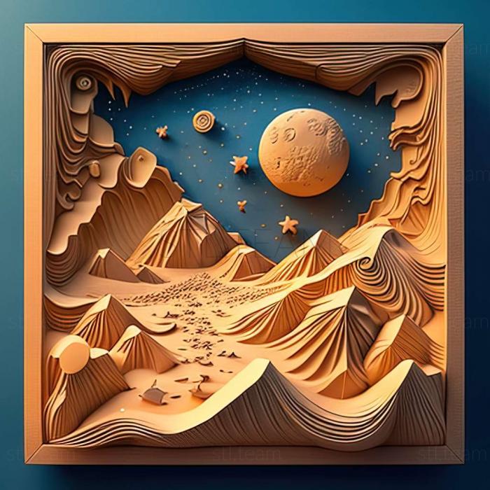 3D model Universe Sandbox game (STL)